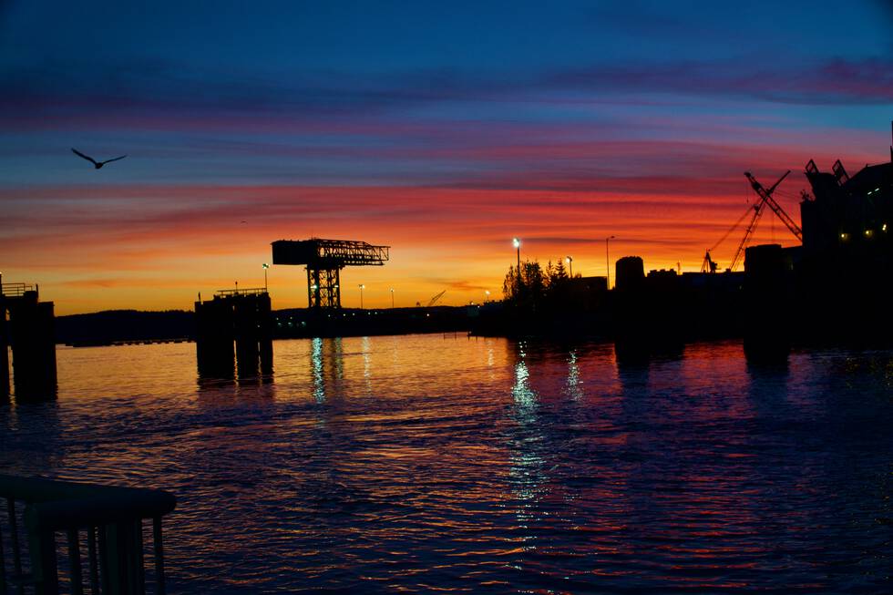 Sunset From the Bremerton Ferry Terminal
